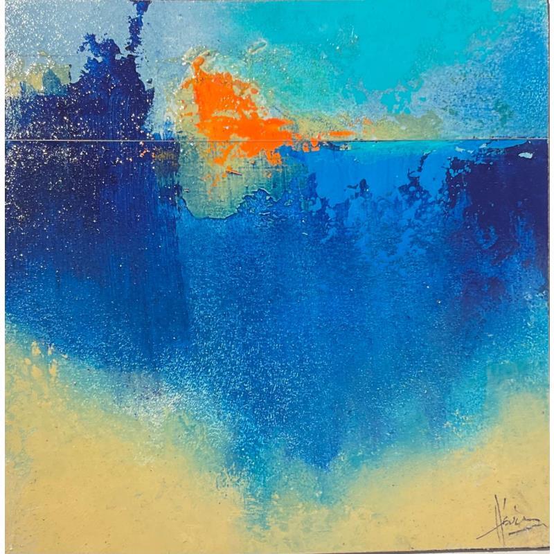 Painting Abstraction #1745 by Hévin Christian | Painting Abstract Minimalist Oil Acrylic Pastel