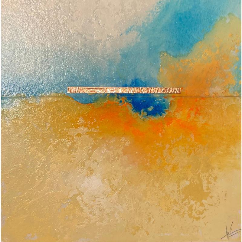 Painting Abstraction #1781 by Hévin Christian | Painting Abstract Minimalist Oil Acrylic Pastel