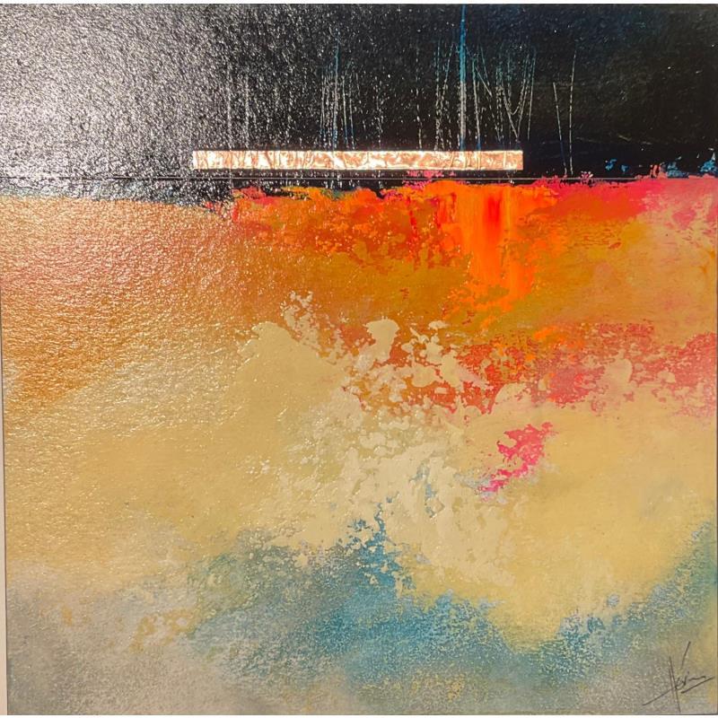 Painting Abstraction #1780 by Hévin Christian | Painting Abstract Minimalist Oil Acrylic Pastel