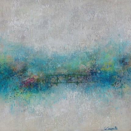 Painting Late Afternoon by Coupette Steffi | Painting Figurative Acrylic Landscapes, Urban
