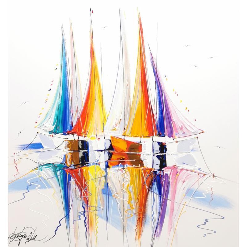 Painting 80x80 No Name 111-102-20231026-1 by Fonteyne David | Painting Figurative Acrylic Marine
