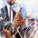 Gemälde Jazz Music von Silveira Saulo | Gemälde Figurativ Musik Acryl