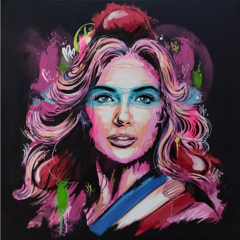 Painting Marianne Marchons Marchons by Sufyr | Painting Street art Graffiti, Posca Portrait