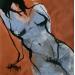 Painting Gris taupe 21 by Chaperon Martine | Painting Figurative Nude Acrylic