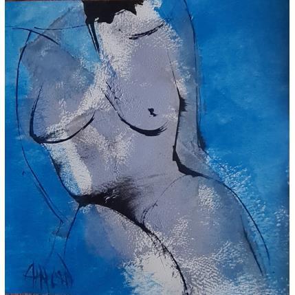 Painting Ciel 1 by Chaperon Martine | Painting Figurative Acrylic Nude, Pop icons