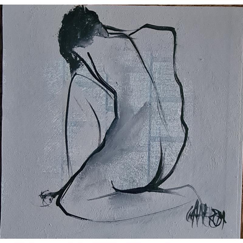 Painting Le temps passe 3 by Chaperon Martine | Painting Figurative Acrylic Nude, Pop icons