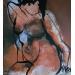 Painting Ciel et terre 3 by Chaperon Martine | Painting Figurative Nude Acrylic
