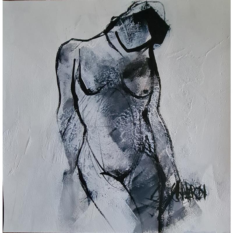 Painting Couleurs tendres 3 by Chaperon Martine | Painting Figurative Nude Acrylic