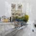 Peinture Notre Dame par Raffin Christian | Tableau Figuratif Urbain Huile