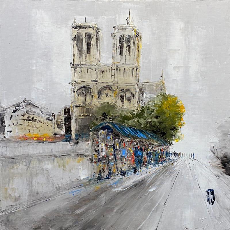 Painting Notre Dame by Raffin Christian | Painting Figurative Oil Urban