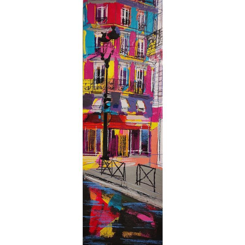 Painting L'évaporation de goutelettes polydispersées by Anicet Olivier | Painting Figurative Acrylic, Pastel Architecture, Urban