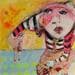Peinture I used to be a child par Boix Bernardini Empar | Tableau Art Singulier Mixte scènes de vie