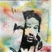 Gemälde Gainsbar von Kikayou | Gemälde Pop-Art Pop-Ikonen Graffiti Acryl Collage