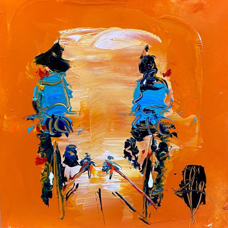 Painting Orangée by Raffin Christian | Painting Figurative Oil Life style
