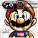 Gemälde Super Mario est un Playboy von Cornée Patrick | Gemälde Pop-Art Porträt Kino Pop-Ikonen Graffiti Öl