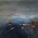 Painting Nuit de tempête by Chebrou de Lespinats Nadine | Painting Abstract Landscapes Oil