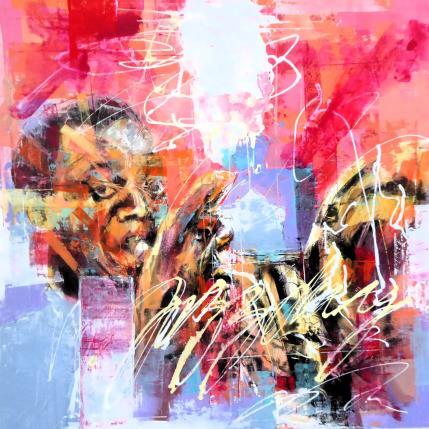 Peinture Jazz Explosion par Silveira Saulo | Tableau Figuratif Acrylique Musique
