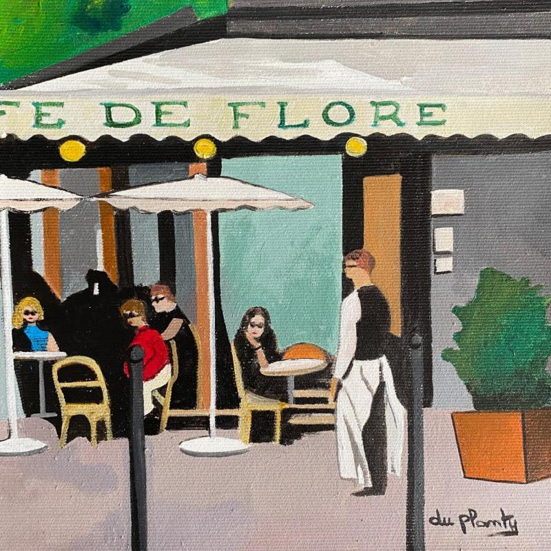Painting Le Flore by Du Planty Anne | Painting Figurative Urban Acrylic