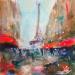 Painting My Paris  by Solveiga | Painting Figurative Urban Life style Architecture Acrylic