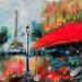 Painting Café Dupont by Solveiga | Painting Acrylic