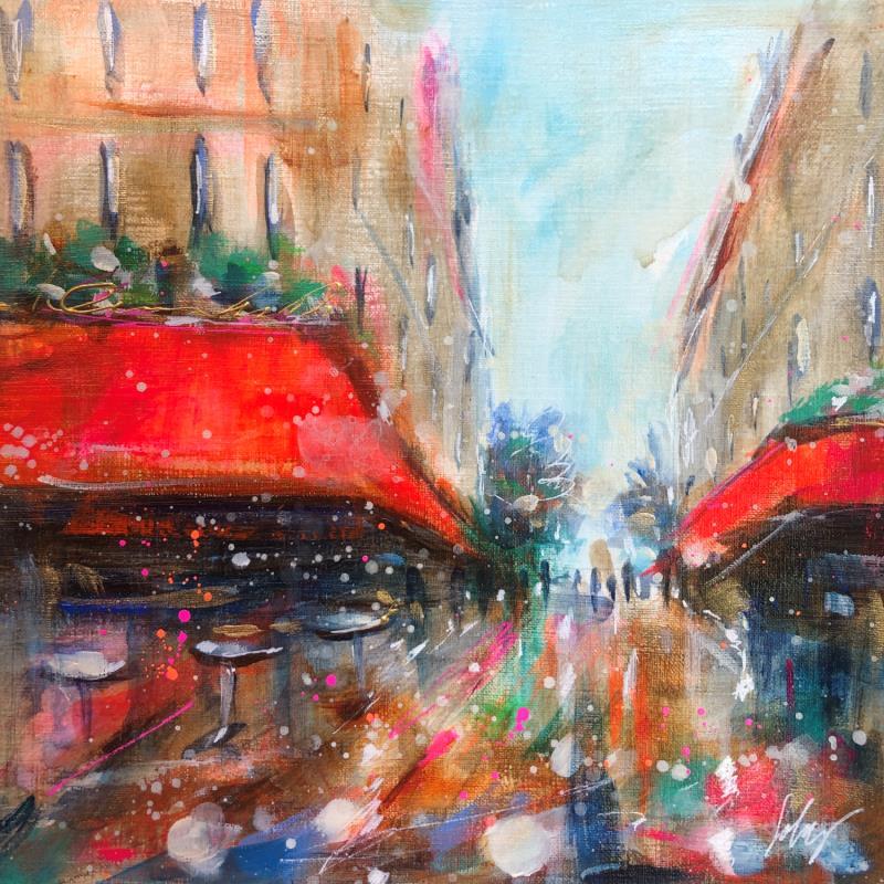 Painting My Paris by Solveiga | Painting Figurative Landscapes Urban Architecture Acrylic