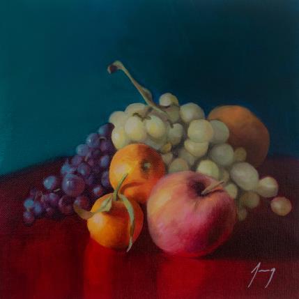Gemälde Fruits d'hiver von Jung François | Gemälde Figurativ Öl Stillleben