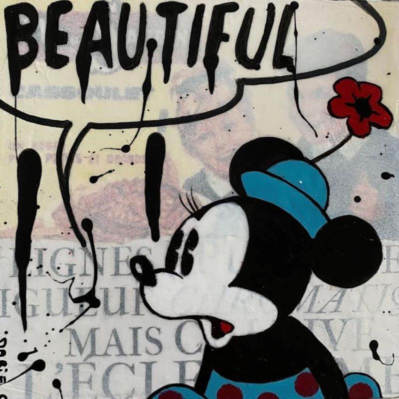 Painting beautiful by Marie G.  | Painting Pop-art Acrylic, Gluing, Wood Pop icons