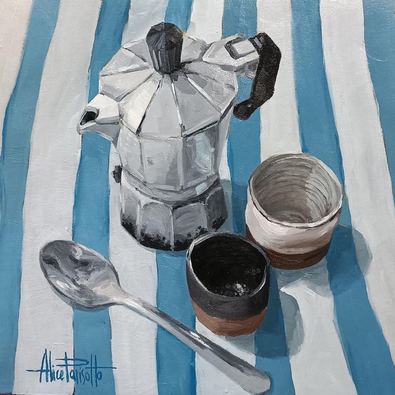 Painting Caffè? by Parisotto Alice | Painting Figurative Oil Nature, Pop icons, Still-life