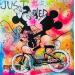 Peinture Just married par Kikayou | Tableau Pop-art Icones Pop Graffiti Acrylique Collage