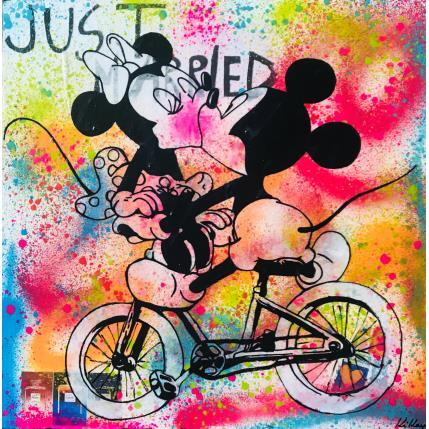 Painting Just married by Kikayou | Painting Pop-art Acrylic, Gluing, Graffiti Pop icons
