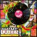Gemälde Queen Vinyle von Costa Sophie | Gemälde Pop-Art Musik Acryl Collage Upcycling