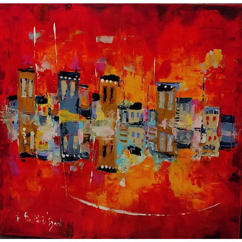 Painting 34 - Le canal by Bastide d´Izard Armelle | Painting Abstract