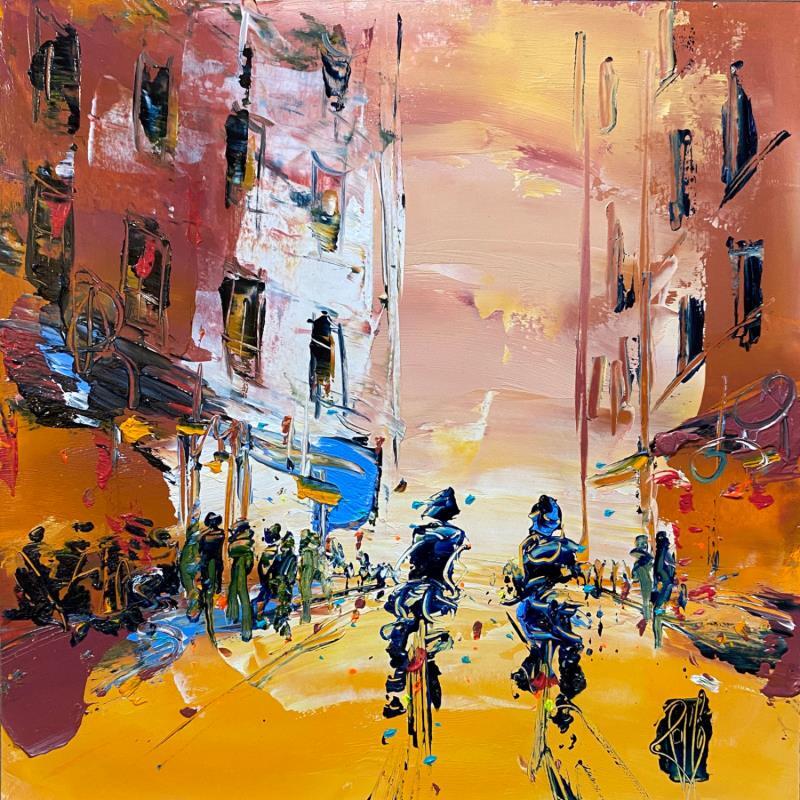 Painting Notre Journée by Raffin Christian | Painting Figurative Urban Oil