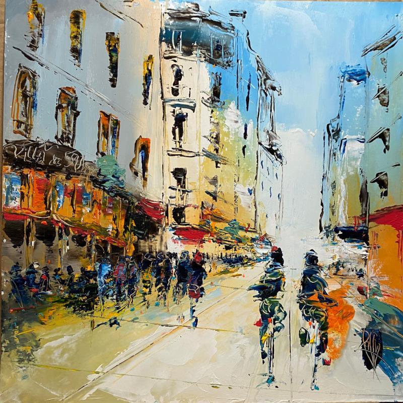 Painting Vers 18h by Raffin Christian | Painting Figurative Oil Urban