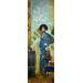 Peinture Blue Yasmine par Romanelli Karine | Tableau Figuratif Scènes de vie Acrylique Collage Posca Pastel Feuille d'or