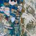 Gemälde Le plaisir du souvenir von Romanelli Karine | Gemälde Figurativ Alltagsszenen Acryl Collage Posca Pastell Blattgold