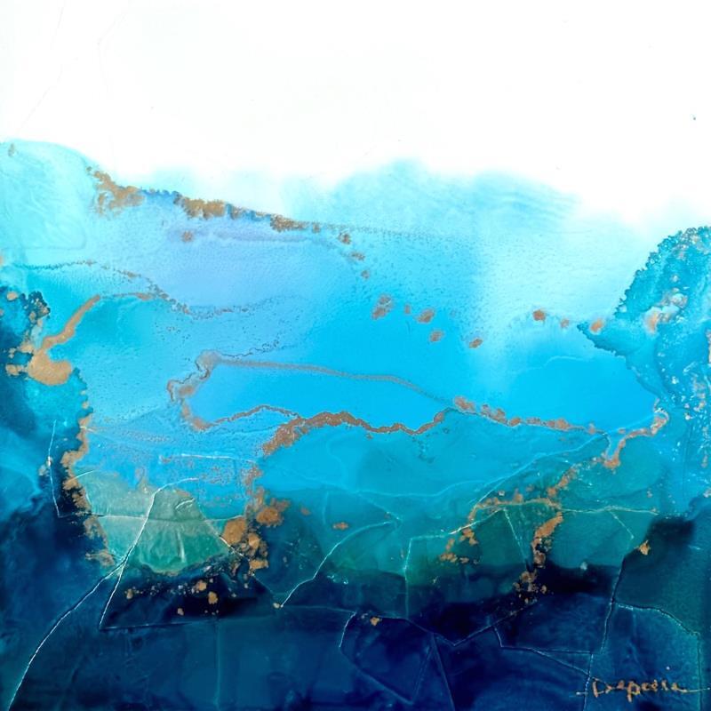 Painting Poésie marine 1329 by Depaire Silvia | Painting Abstract Landscapes Minimalist Acrylic