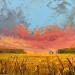 Peinture Cielo rojo par Max Pedreira | Tableau Impressionnisme Paysages Acrylique