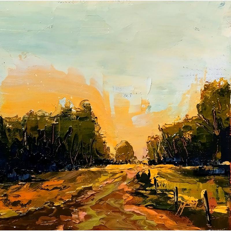 Gemälde El camino von Max Pedreira | Gemälde Impressionismus Acryl Landschaften