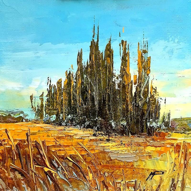 Gemälde Los pinos von Max Pedreira | Gemälde Impressionismus Landschaften Acryl