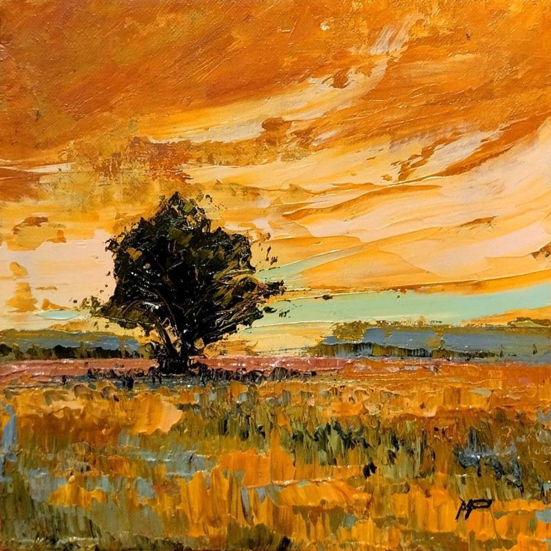 Painting Un arbol solo by Max Pedreira | Painting Impressionism Landscapes Acrylic