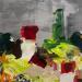 Gemälde Nature lumière von Bastide d´Izard Armelle | Gemälde Abstrakt Landschaften Architektur Minimalistisch Acryl