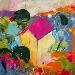 Painting Mas en provence by Bastide d´Izard Armelle | Painting Abstract
