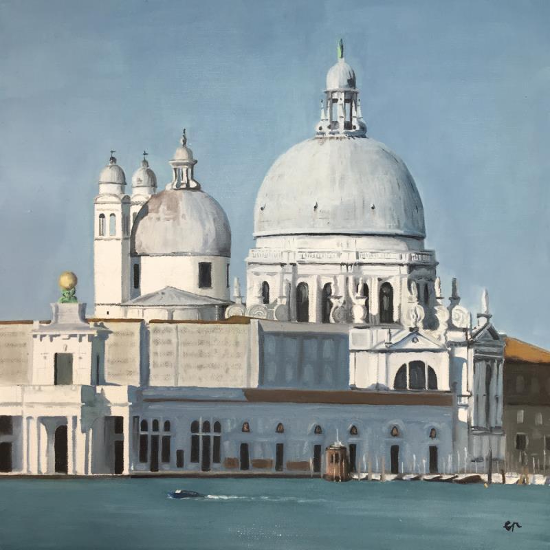 Gemälde La Salute, Venise von Poulain Clément | Gemälde Figurativ Urban Öl