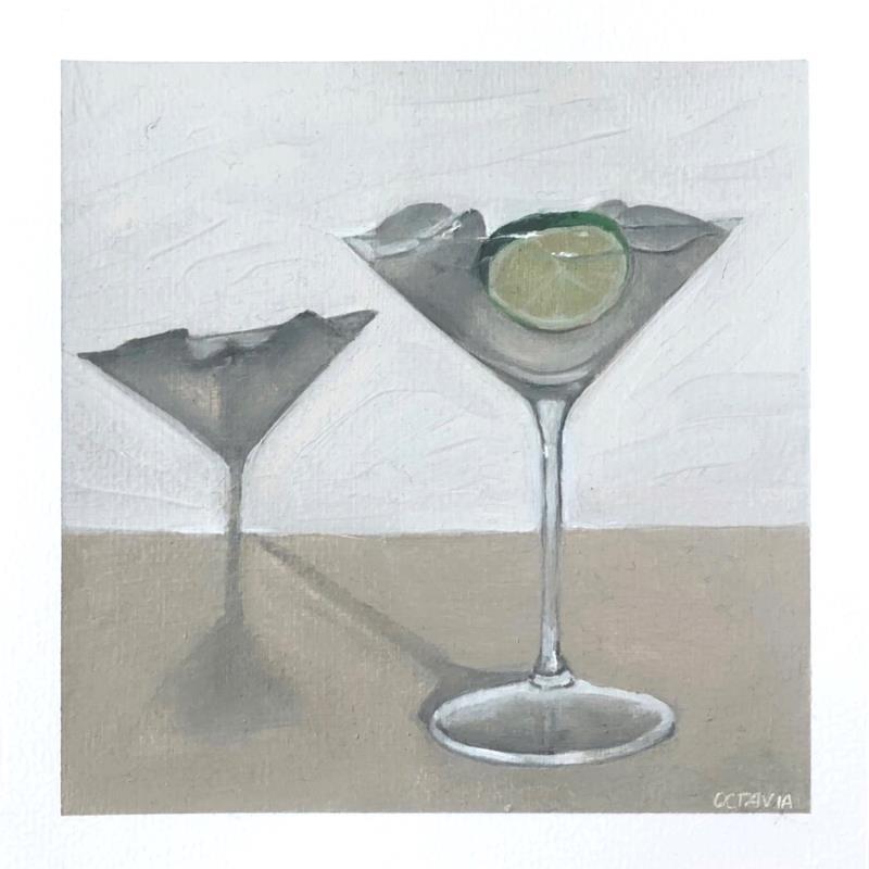 Peinture Cocktail 1 par Sellier Octavia | Tableau Réalisme Huile