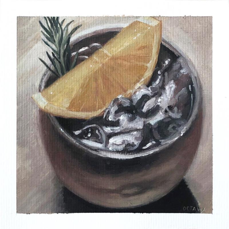 Painting Cocktail 3 by Sellier Octavia | Painting Realism Oil