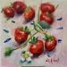 Painting Plaisirs gourmands by Aubert Nawel | Painting Raw art Still-life Oil