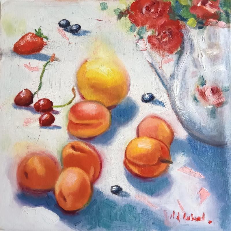 Painting Un après midi d’été by Aubert Nawel | Painting Figurative Still-life Oil