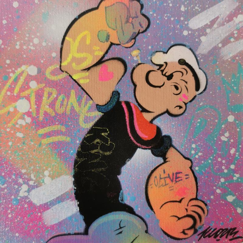 Painting Popeye by Kedarone | Painting Pop-art Pop icons Graffiti Acrylic