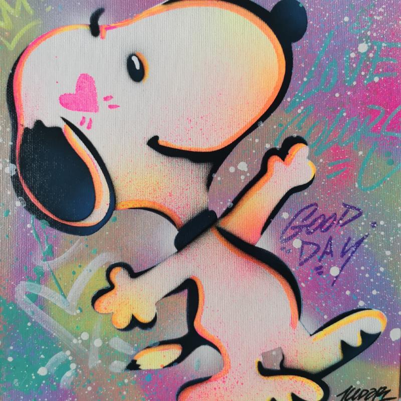 Gemälde Snoopy von Kedarone | Gemälde Pop-Art Pop-Ikonen Graffiti Acryl